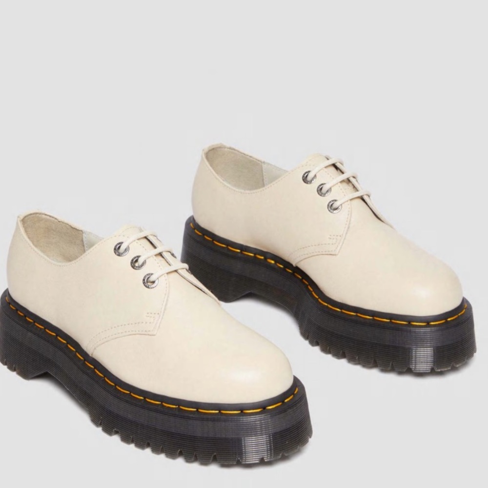 DR MARTENS 1461 II PISA LEATHER PLATFORM SHOES